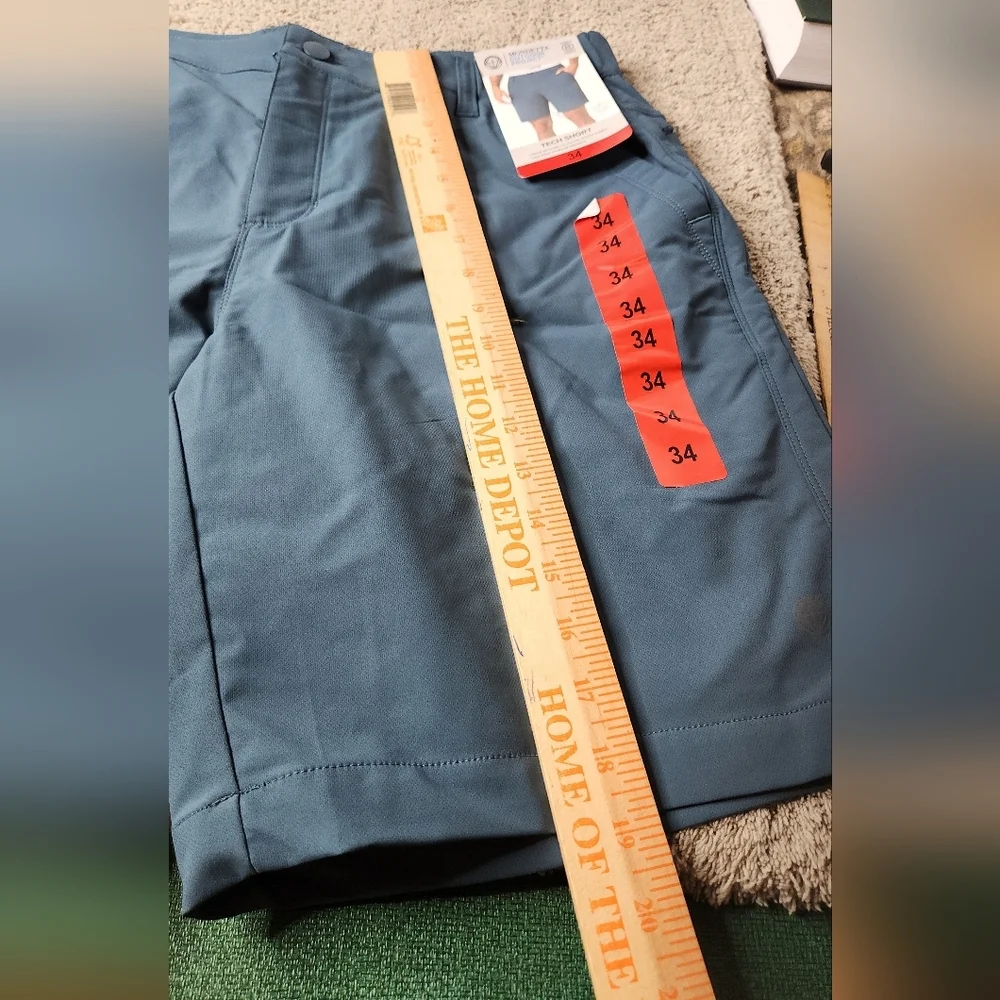 Men's Blue Tech Shorts - Mondetta Outdoor Project - 34